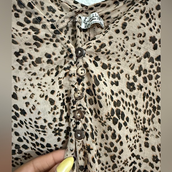 Free People Intimately Animal Print High Low Cover Up - Picture 6 of 12